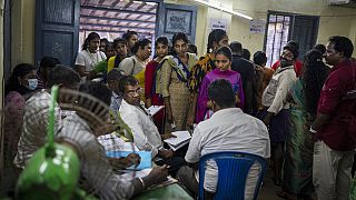 Szavazóhelység Tamil Nadu államban - 2024 április 19.