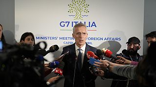 Stoltenberg en la reunión del G7 en Capri