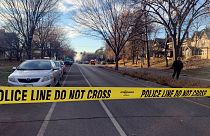 مكان وقوع حادث إطلاق نار في شارع كريتين ومارشال في سانت بول، مينيسوتا.