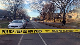 مكان وقوع حادث إطلاق نار في شارع كريتين ومارشال في سانت بول، مينيسوتا.