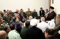 دیدار علی خامنه‌ای با جمعی از فرماندهان نظامی