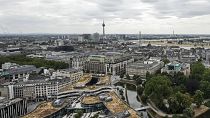 ARCHIVO: El centro de la ciudad de Dusseldorf, Alemania, fotografiado el miércoles 28 de junio de 2023.
