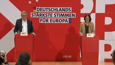 Nicolas Schmit, candidato principal de los Socialistas Europeos, Schmit, celebra un acto de campaña en Berlín
