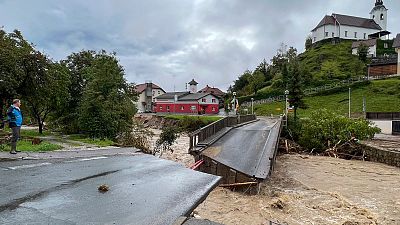 Slovenia (pictured), Italy and Greece were among the European countries most impacted by flooding last year as the climate heats up.