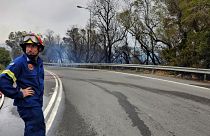 	Πυροσβέστες επιχειρούν στην κατάσβεση πυρκαγιάς που εκδηλώθηκε κοντά στον οικισμό στον Ναύσταθμο Χανίων