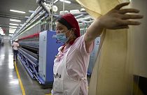 Una industria algodonera en Aksu en la región china de Xinjiang en la que supuestamente trabajarían uigures