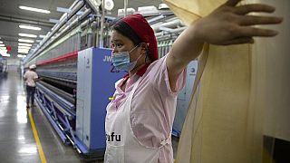 Una industria algodonera en Aksu en la región china de Xinjiang en la que supuestamente trabajarían uigures