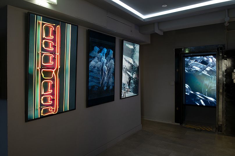 Interior shots from 'New Beginnings' at HOFA Gallery