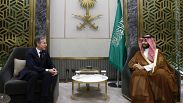 وزير الخارجية الأمريكي أنتوني بلينكن يلتقي ولي العهد السعودي الأمير محمد بن سلمان في جدة، المملكة العربية السعودية، الأربعاء، 20 مارس، 2024. 