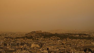 Atenas fica cor de laranja devido às poeiras do Saara 