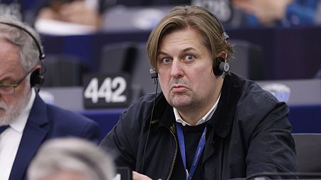 Maximilian Krah AfD-képviselő az Európai Parlamentben