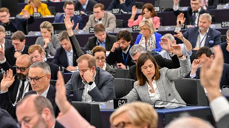 Szavazás az Európai Parlament plenáris ülésén 2024. április 24-én
