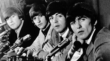 John Lennon, Ringo Starr, Paul McCartney y George Harrison en Nueva York - 1964