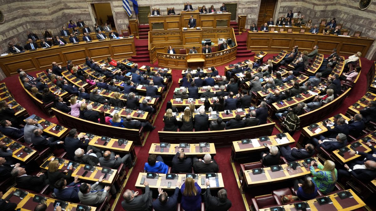 Far-right Greek MP arrested after fight in parliament thumbnail