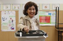 Gordana Siljanovska-Davkova liegt nach der ersten Runde der Präsidentschaftswahl in Nordmazedonien vorn