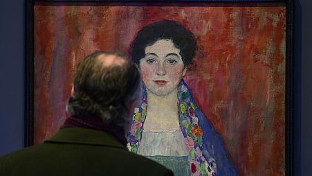 'Portrait of Fräulein Lieser' by Austrian painter Gustav Klimt prior to an auction