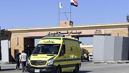 معبر رفح عند الحدود بين مصر وقطاع غزة