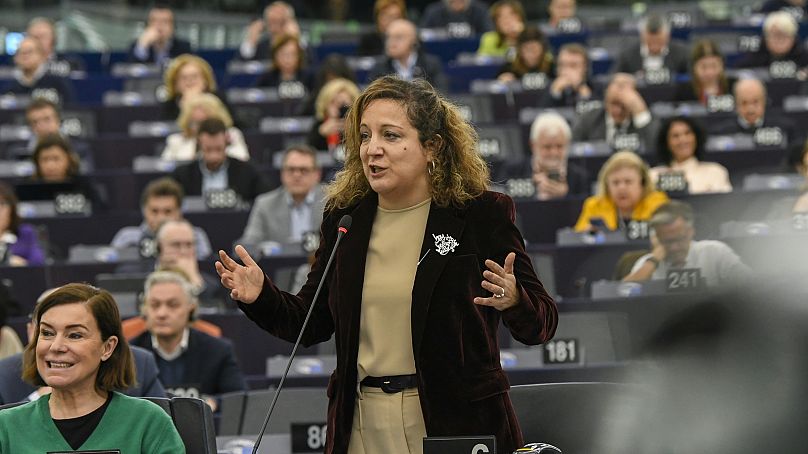 Imagen de Iratxe García Pérez presidenta del Grupo Socialistas y Demócratas (S&D), en el Parlamento Europeo.