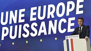 Emmanuel Macron pronuncia un discurso sobre Europa en la Universidad de la Sorbona en París