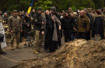Похороны парамедика Назарий Лавровского, погибшего в Харьковской области. Киев, 24 апреля 2024.