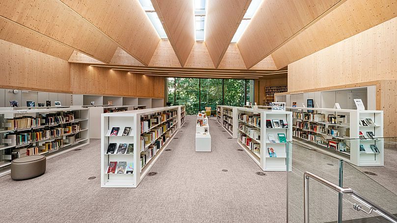 Interior of Gabriel García Márquez library