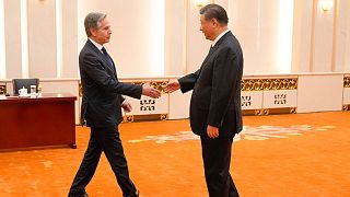 دیدار آنتونی بلینکن، وزیر خارجه آمریکا با شی جین‌پینگ، رئیس‌جمهور چین 