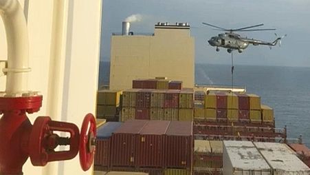 کشتی پرتغالی توقیف شده به دست ایران در تنگه هرمز