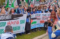 المظاهرات الداعمة للفلسطينيين في لندن