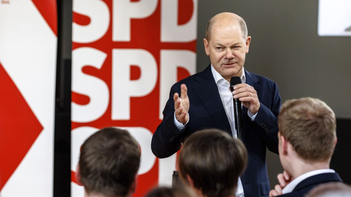 Partido Social-Democrata do atual chanceler Olaf Scholz está a ficar para trás nas sondagens
