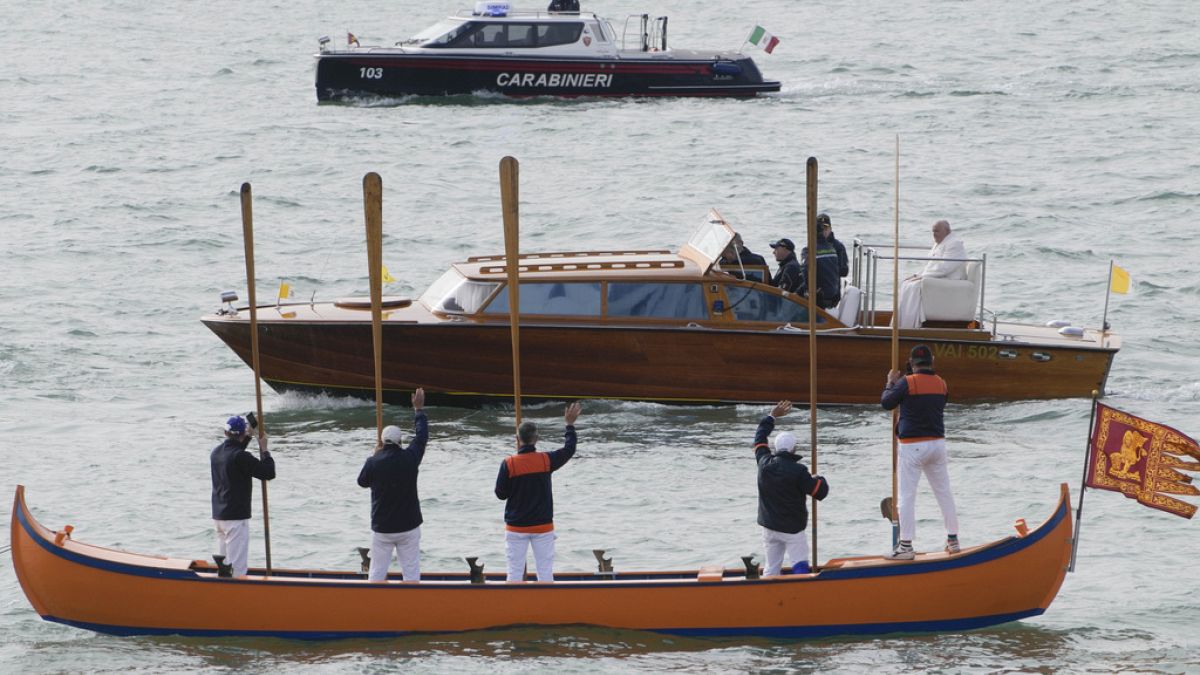 El Papa  Francisco en Venecia.