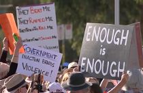 مظاهرات تطالب بانهاء العنف ضد المرأة في أستراليا 