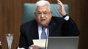 الرئيس الفلسطيني خلال كلمة له في القاهرة، مصر