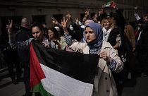 Paris polisi Sorbonne Üniversitesi'ndeki Gazze protestocularını dağıttı