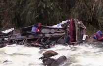 حادث حافلة في منطقة كاخاماركا الشمالية-البيرو