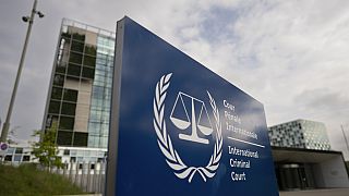 Exterior view of the International Criminal Court, or ICC, in The Hague, Netherlands, Tuesday, April 30, 2024.