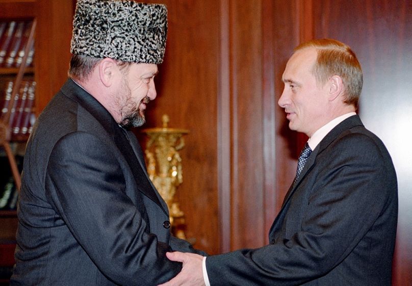 Ahmed Kadirov és Vlagyimir Putyin