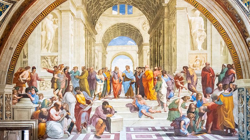 The Academy in Athens, as painted by Raphael
