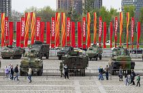 Moscú organiza una exhibición de equipo militar occidental capturado en Ucrania