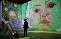 Why are we still being scammed by immersive art exhibitions? Pictured here: Van Gogh immersive exhibition