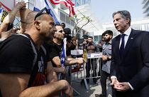 Il segretario di Stato statunitense Antony Blinken a Tel Aviv, 1 maggio 2024