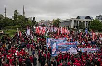مظاهرات عمالية في إسطنبول بمناسبة عيد العمال