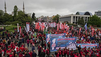 مظاهرات عمالية في إسطنبول بمناسبة عيد العمال