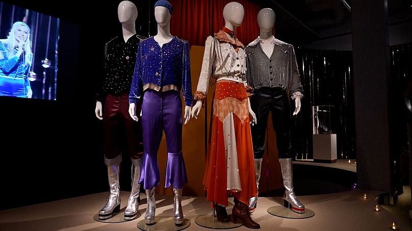 ABBA “Waterloo” outfits on display on display at ABBA World experience