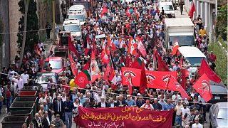 تظاهرات روز جهانی کارگر در آتن و بیروت