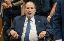 Prosecutors seek retrial after rape conviction overturned - pictured: Harvey Weinstein in court on 1 May 2024