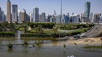 فيضانات نجمت عن الأمطار الغزيرة في دبي، الإمارات العربية المتحدة، 18 أبريل 2024