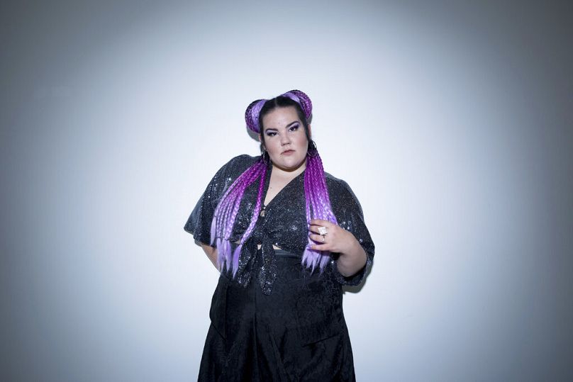 Netta Barzilai, who won the contest representing Israel in 2018, poses for a portrait on Tuesday, July 24, 2018, in New York.