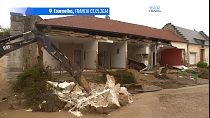 I danni del maltempo a Courmelles, in Francia