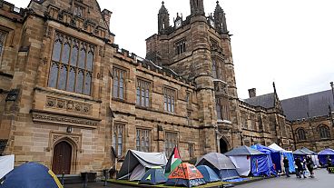 تجمعات اعتراضی حامیان فلسطین در دانشگاه‌های استرالیا