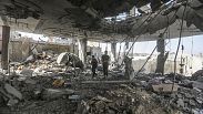 Edifício destruido em Gaza